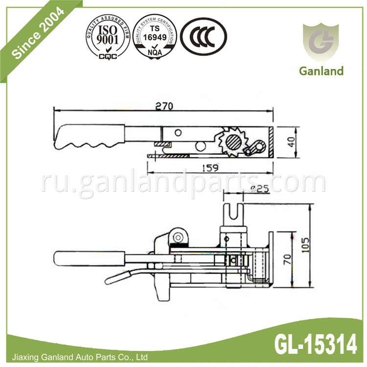 R44 Curtain Tensioner Right gl-15314